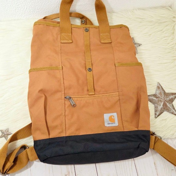 Carhartt Legacy Hybrid Backpack Brown convertible tote bag - Picture 6 of 8